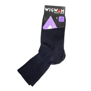 WigWam Wool Free Socks‎ Cotton/Nylon Dark Blue  Socks Womens 6-10
